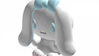 ♡ cute shy bunny plushie white (holdable)