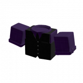 Image of Purple Shirt & Formal Black Vest {1.0}