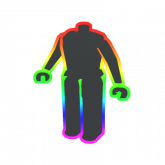 Image of Rainbow Outline (Woman 3.0)