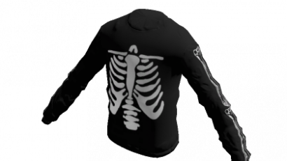 Skeleton Bones Long Sleeve (Black)