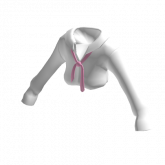 Image of Uniform with Pink Messy Tie