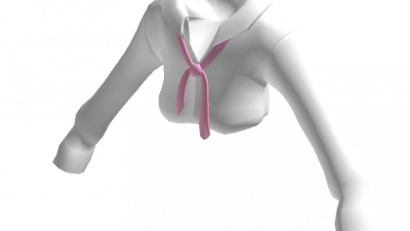Uniform with Pink Messy Tie
