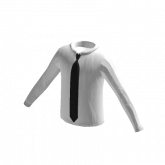 Image of White Shirt Black Tie