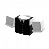 Image of White Shirt & Formal Black Vest {1.0}