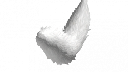 Animated Wolf Tail White