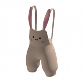 Image of Beige Bunny Overalls