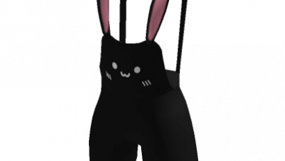 Black Bunny Overalls