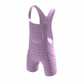 Image of Farmer's Jumpsuit Shorts - Pink Plaids