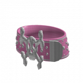 Image of Pink Shiny Y2k Rhinestone Skull Belt
