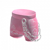 Image of Pink Shorts With Chains