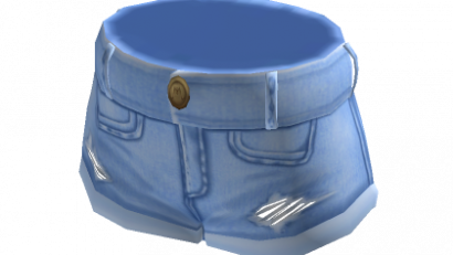 Short Ripped Jean Shorts – Light Blue