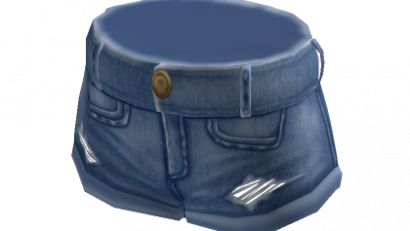 Short Ripped Jean Shorts – Mid Blue