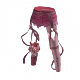 Image of Straps Shorts with Mecha Bunny Pink