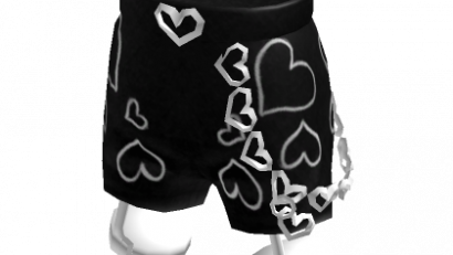 Thigh Straps Shorts With Heart Chains