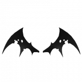 Image of Black Bat Wings