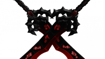 Dual Red Evil Sword
