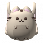 Image of ♡ cute kawaii kitty grey round backpack 3.0