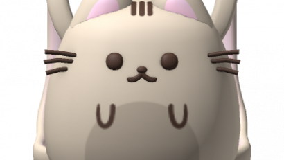 ♡ cute kawaii kitty grey round backpack 3.0