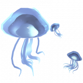 Image of ♡ enchanted jellyfish in dark blue