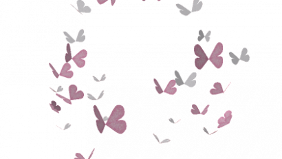 Glittering Heart Butterflies