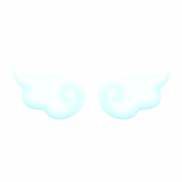 Image of Pastel Blue Cloud Wings