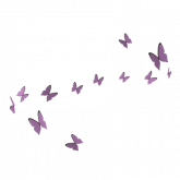Image of Swirl of Pink Butterflies (Top)