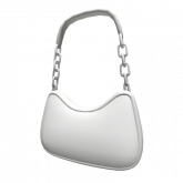 Image of White Basic Shoulder Bag