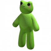 Image of Big Green Plushy Frog Suit Plush Costume