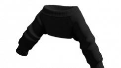 Black Oversized Crop Off Shoulder Sweater