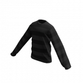 Image of Black Striped Crewneck Sweater