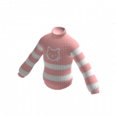 Image of Cute Knitted Sweater with Kitty (Pink)