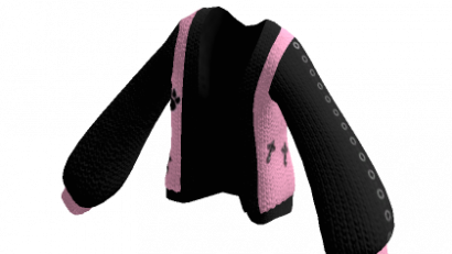 Oversized Black / Pink Y2k Sweater