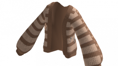 Oversized Brown / Light Brown Y2k Sweater
