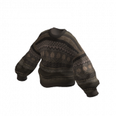 Image of Oversized Knitted Granpa Sweater Brown