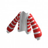 Image of Oversized Red Striped Butterfly Sweater