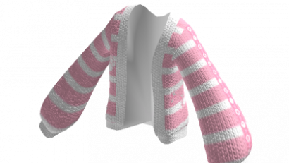 Oversized White / Pink Striped Y2k