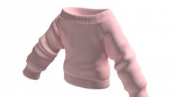 Pink Oversized Off Shoulder Sweater