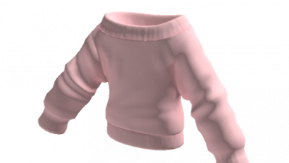 Pink Oversized Off Shoulder Sweater
