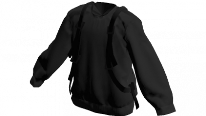 Tactical Black Oversized Sweater