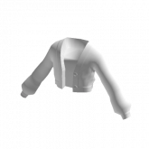 Image of White Oversized Cropped Cardigan