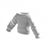 Image of White Oversized Off Shoulder Sweater