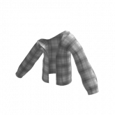 Image of White Plaid Off The Shoulder Flannel