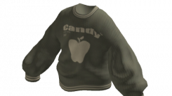 Y2K Oversized Knitted Candy Sweater Green