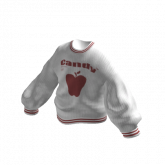 Image of Y2K Oversized Knitted Candy Sweater White