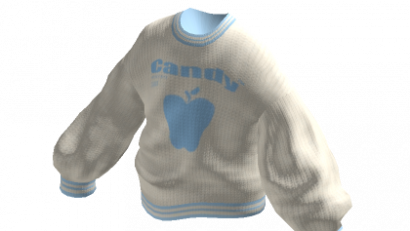 Y2K Oversized Knitted Candy Sweater Yellow Blue