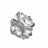 Image of Holdable White Valentines Flower Bouquet