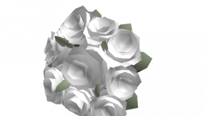 Holdable White Valentines Flower Bouquet