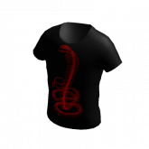 Image of On Sale - Threadless Snake Skeleton (Red) T-Shirt