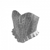 Image of Ruffle Lace Corset White