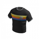 Image of Striped T-Shirt - Black